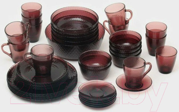 Изображение товара Набор столовой посуды Luminarc Идиллия Лилак O0325 (43пр)