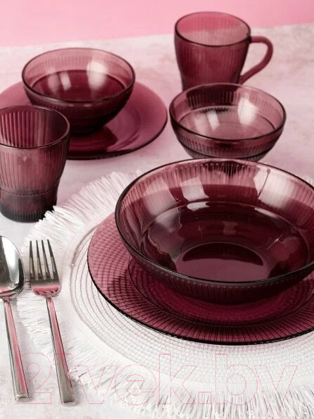 Изображение товара Набор столовой посуды Luminarc Идиллия Лилак O0325 (43пр)