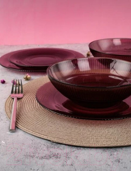 Изображение товара Набор столовой посуды Luminarc Идиллия Лилак O0325 (43пр)