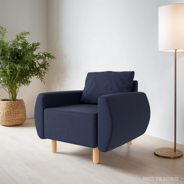 Изображение товара Кресло мягкое Mio Tesoro Тулисия (Malmo 79 Blue)