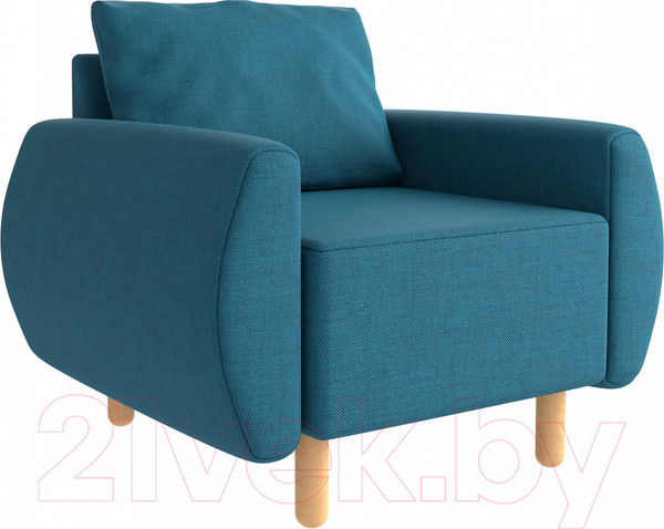 Изображение товара Кресло мягкое Mio Tesoro Тулисия (Twist 12 Petrol Turquoise)