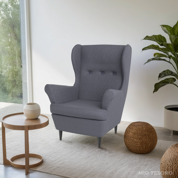 Изображение товара Кресло мягкое Mio Tesoro Тойво (Twist 20 Dark Grey)