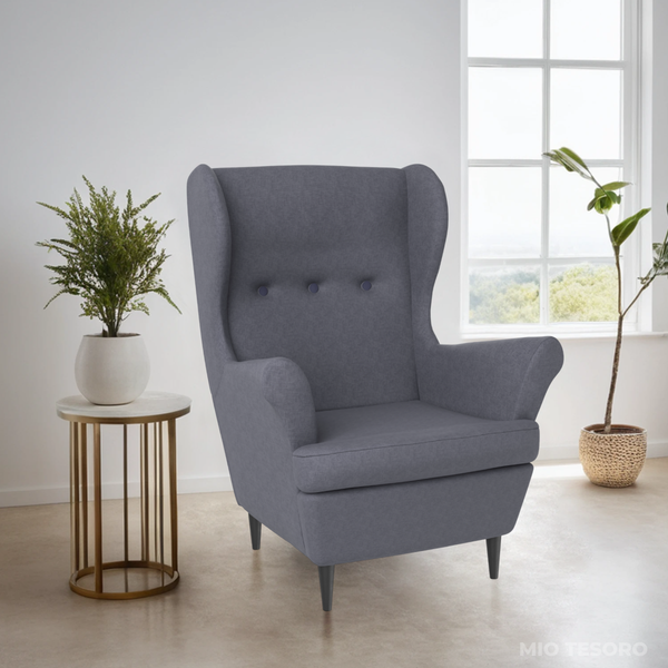 Изображение товара Кресло мягкое Mio Tesoro Тойво (Twist 20 Dark Grey)