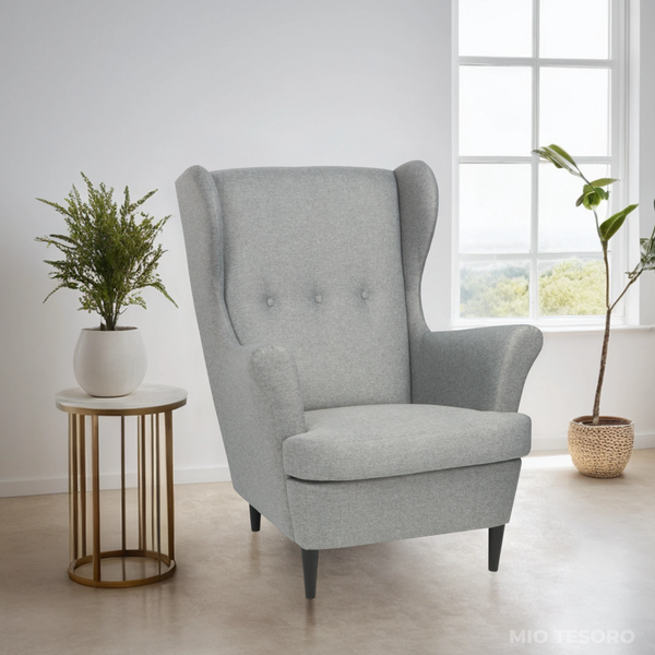 Изображение товара Кресло мягкое Mio Tesoro Тойво (Malmo 90 Grey)