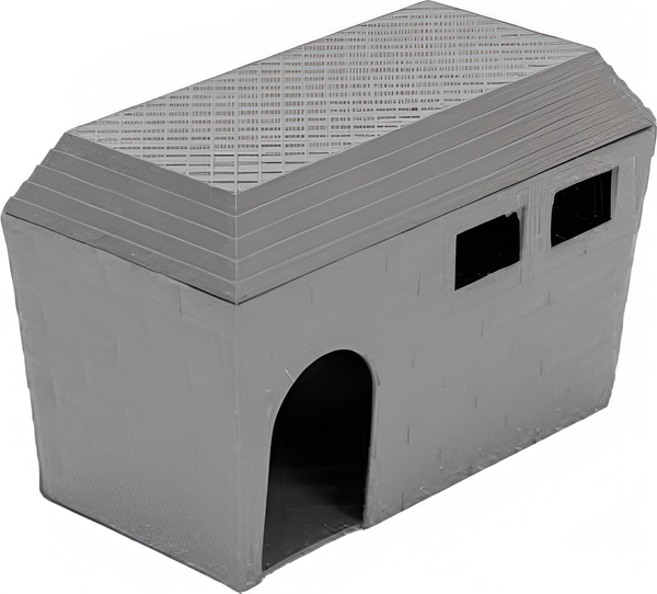 Изображение товара Домик для клетки Homepet 83373 (15x8.5x10, серый)