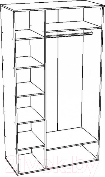 Изображение товара Шкаф Премиум 1.2 (крафт табачный/бодега)