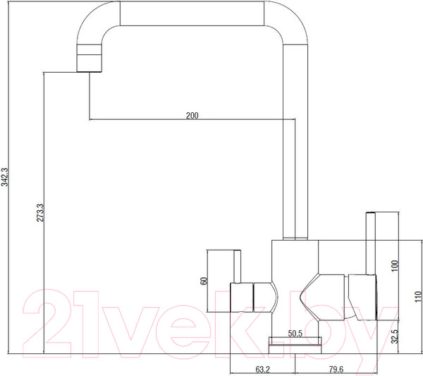 Изображение товара Смеситель Esko FW519