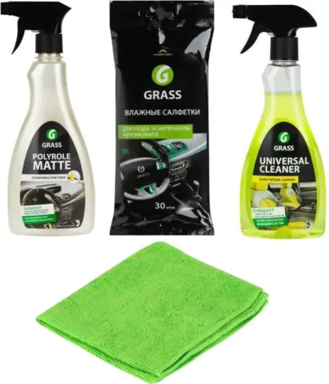 Изображение товара Набор автохимии Grass Для ухода за салоном автомобиля 2021-у / 800625