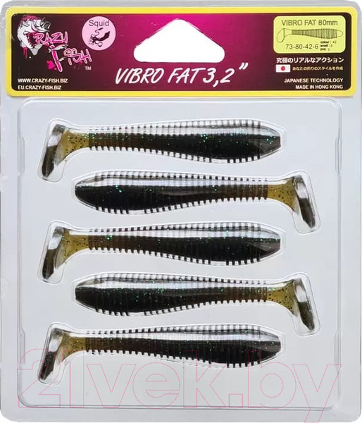 Изображение товара Мягкая приманка Crazy Fish Vibro Fat 3.2 / 73-80-42-6