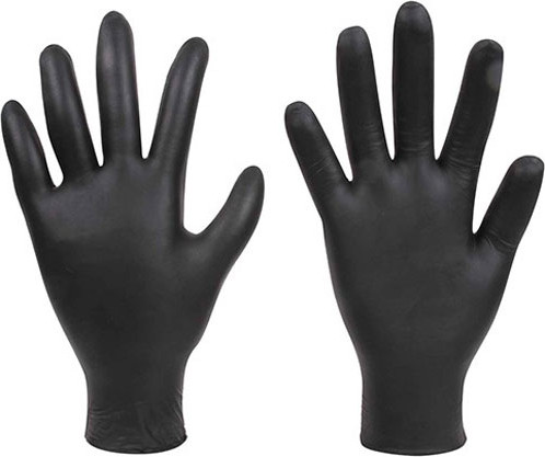 Изображение товара Перчатки одноразовые Forch 54052603 (L, 100шт, черный)