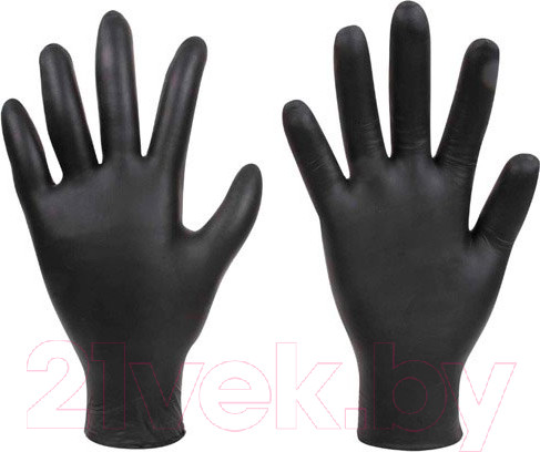 Изображение товара Перчатки одноразовые Forch 54052602 (M, 100шт, черный)