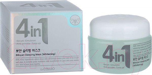 Изображение товара Маска для лица кремовая Dr. Cellio Dr.G50 4 In 1 Bboyan Sleeping Mask Whitening (70мл)