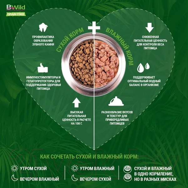 Изображение товара Влажный корм для кошек Monge BWild Grain Free из лосося с овощами, ламистер (100г)