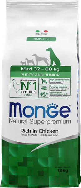 Изображение товара Сухой корм для собак Monge Daily Line Maxi с курицей (12кг)