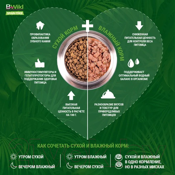 Изображение товара Влажный корм для собак Monge BWild Grain Free Puppy&Junior с уткой, тыквой и кабачками (400г)