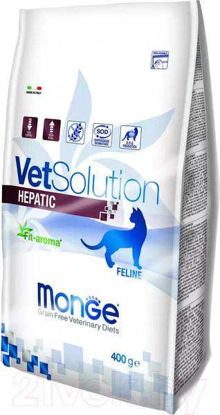 Изображение товара Сухой корм для кошек Monge Vet Solution Hepatic (400г)