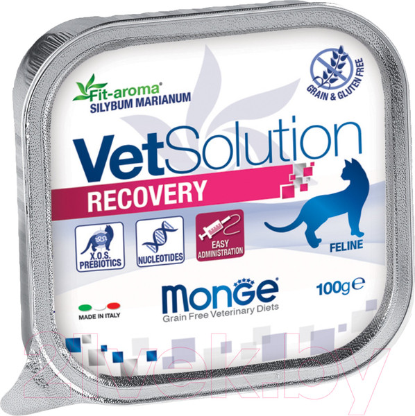 Изображение товара Влажный ветеринарный корм для кошек Monge Vet Solution Recovery (100г)