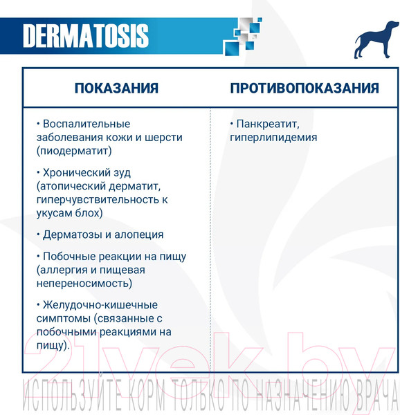 Изображение товара Сухой ветеринарный корм для собак Monge Vet Solution Dermatosis (2кг)