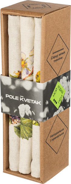 Изображение товара Набор полотенец Pole Kvetak (Беларускі лён) 45x60 22С145-ШР+К/п.р/фкор (1 379-Лесные ягоды-3/сорт 1)