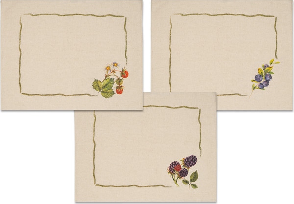 Изображение товара Набор полотенец Pole Kvetak (Беларускі лён) 45x60 22С145-ШР+К/п.р/фкор (1 379-Лесные ягоды-3/сорт 1)