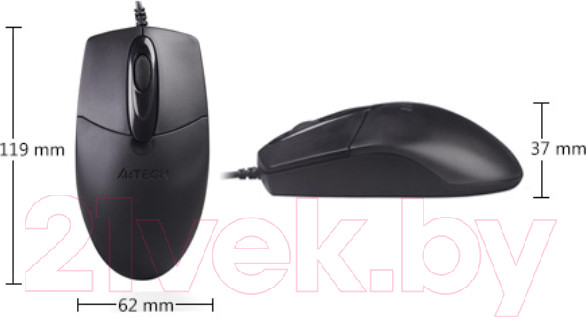 Изображение товара Мышь A4Tech OP-720S (черный)