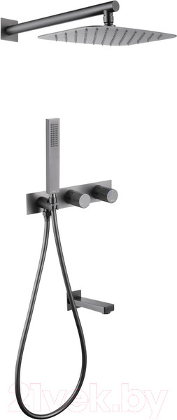 Изображение товара Душевая система со смесителем Abber Rund AF8717NG (никель)