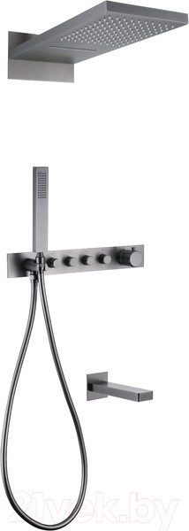 Изображение товара Душевая система со смесителем Abber Rund AF8753NG (никель)