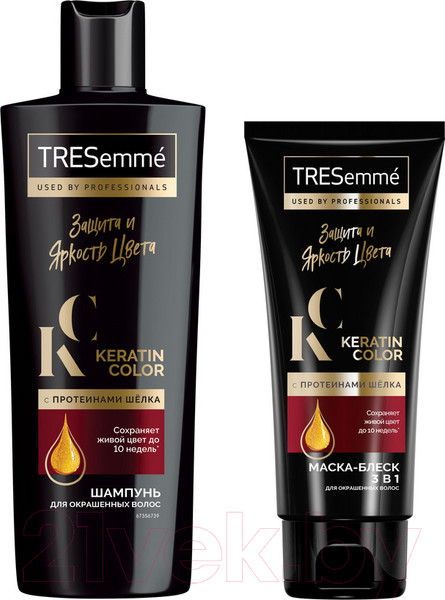 Изображение товара Набор косметики для волос Tresemme Защита и яркость цвета Шампунь 230мл+Маска 200мл