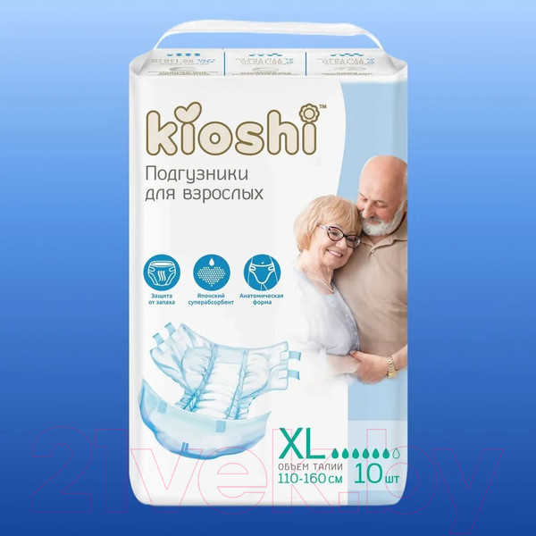 Изображение товара Подгузники для взрослых KIOSHI KAD103 (XL, 10шт)