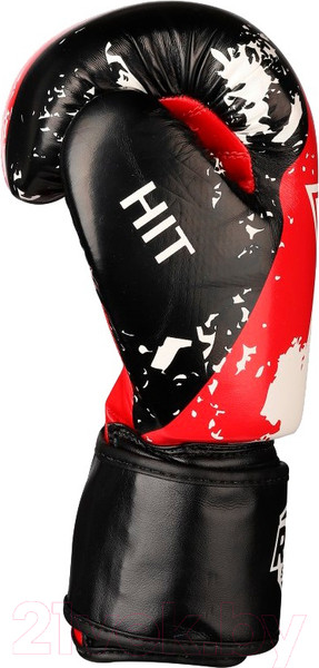 Изображение товара Боксерские перчатки Indigo Sport HIT PU SB-01-146 (р 8, белый/красный/синий)
