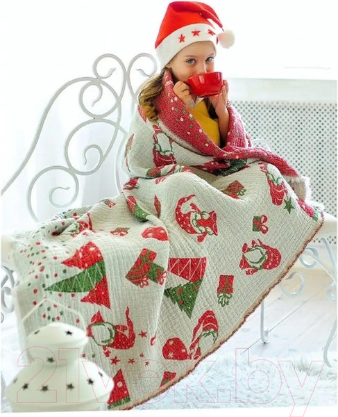 Изображение товара Плед Pole Kvetak (Беларускі лён) 130x100 20С113-ШР/у./л.с.уп. (2 727-Эльфы/сорт 1)