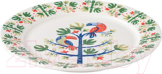 Изображение товара Тарелка закусочная (десертная) Liberty Jones Birds Of Paradise. Toucan / LJ0000172