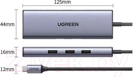 Изображение товара Док-станция для ноутбука Ugreen CM512 / 15598