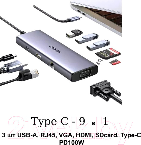 Изображение товара Док-станция для ноутбука Ugreen CM498 / 15600