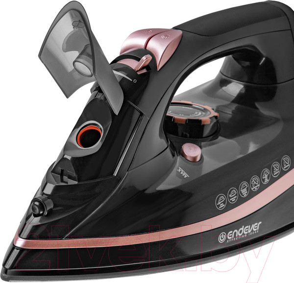 Изображение товара Беспроводной утюг Endever Delta-229 (черный/розовое золото)
