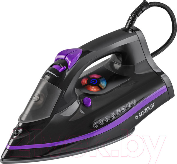 Изображение товара Утюг Endever Delta-230 (черный/фиолетовый)