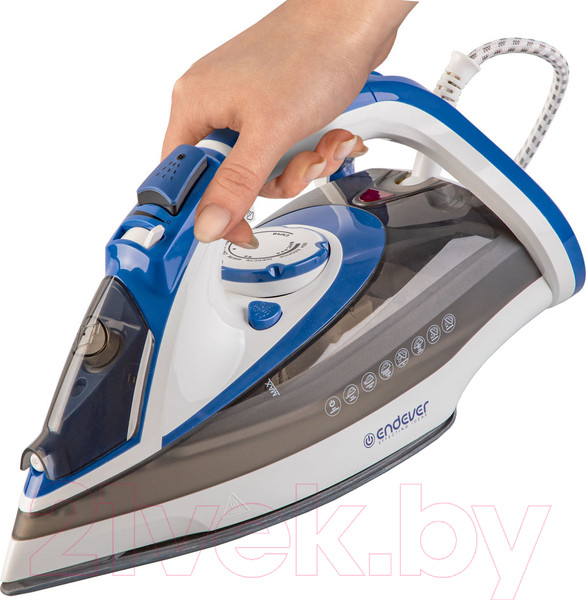 Изображение товара Утюг Endever Delta-231 (белый/синий/черный)