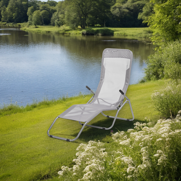 Изображение товара Складной шезлонг Sundays ZC-CL005-1 (серый)