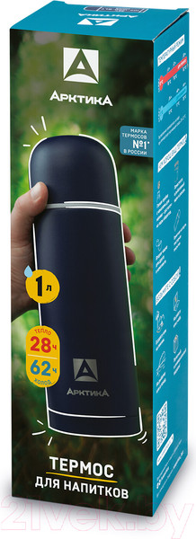 Изображение товара Термос для напитков Арктика 105-1000-BLT (синий)