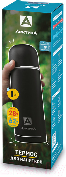 Изображение товара Термос для напитков Арктика 105-1000-BKT (черный)