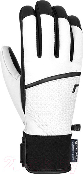 Изображение товара Перчатки лыжные Reusch Mara R-TEX XT / 6231209-1031 (р-р 8.5, White/Pied De Poule)