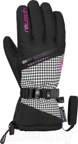 Изображение товара Перчатки лыжные Reusch Demi R-TEX XT / 6331227-7697 (р-р 6, Black/Pied De Poule)