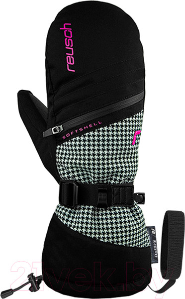 Изображение товара Варежки лыжные Reusch Demi R-Tex XT / 6331527-7697 (р-р 8, Black/Pied De Poule)