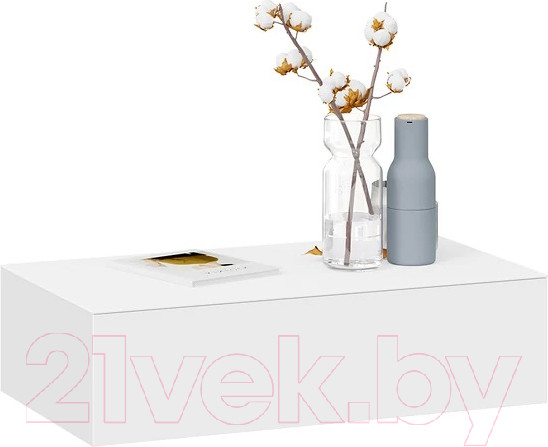 Изображение товара Туалетный столик ТриЯ Глосс ТД 319.05.01 (белый глянец/стекло белый глянец)