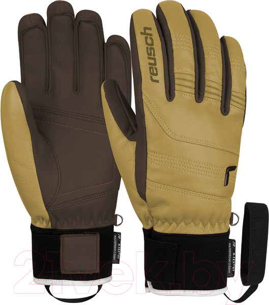 Изображение товара Перчатки лыжные Reusch Highland R-TEX XT / 6102240-8880 (р-р 9.5, Camel/Dark Brown)