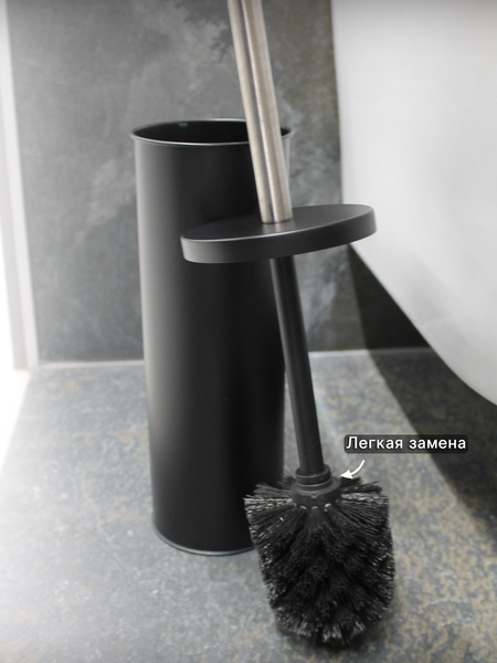 Изображение товара Ершик для унитаза Caspian 90020 (черный)