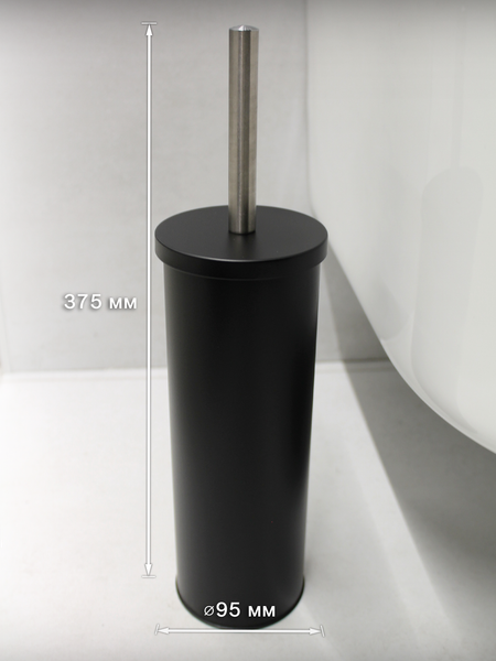 Изображение товара Ершик для унитаза Caspian 90020 (черный)