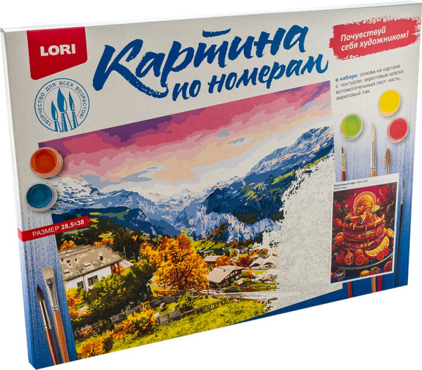 Изображение товара Картина по номерам Lori Фруктовый торт / Кпн-293