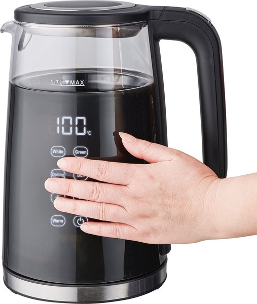 Изображение товара Электрочайник Centek CT-0039 (черный/стекло)