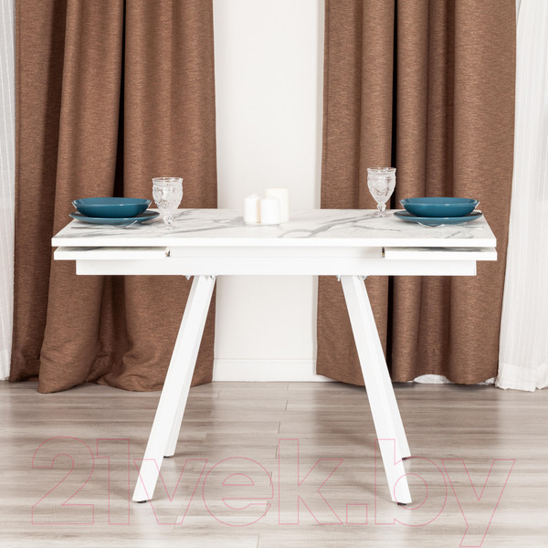 Изображение товара Обеденный стол Tetchair Vigo (мрамор светлый/белый)